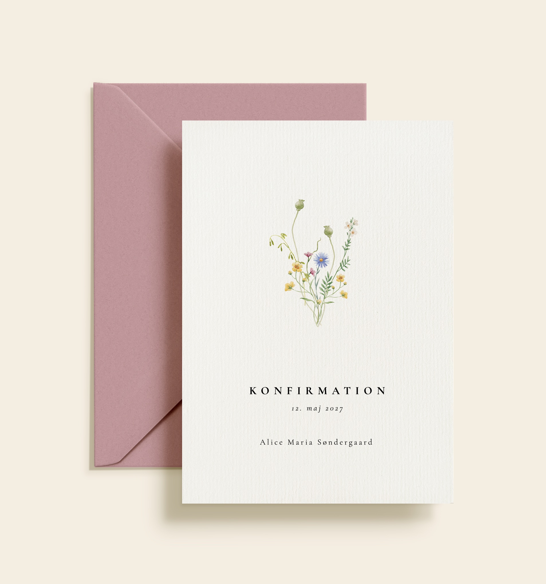 Invitationer - Alice Konfirmation